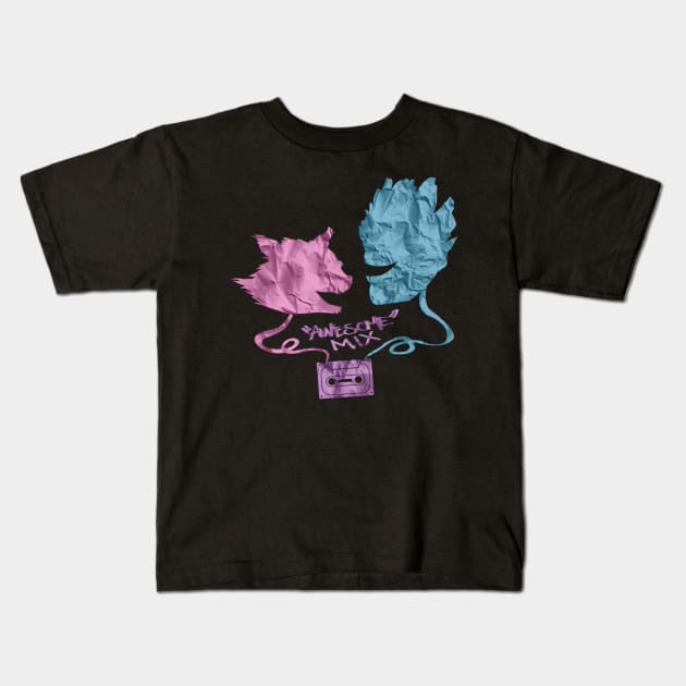 Awesome Mix Kids T-Shirt by BRed_BT